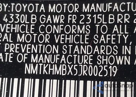 2018 Toyota C-Hr Xle Premium из США, поврежденный, VIN NMTKHMBX5JR002519